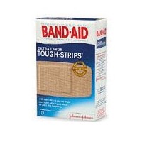 Johnson & Johnson Consumer Products 4424 Johnson & Johnson 1 3/4\" X 4\" Band-Aid Tough-Strips X-Large Waterproof Strip Adhesive B